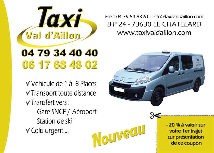 Taxi Val d'Aillon